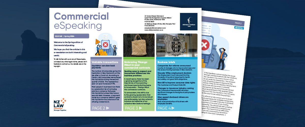 Commercial Speaking newsletter spring edition